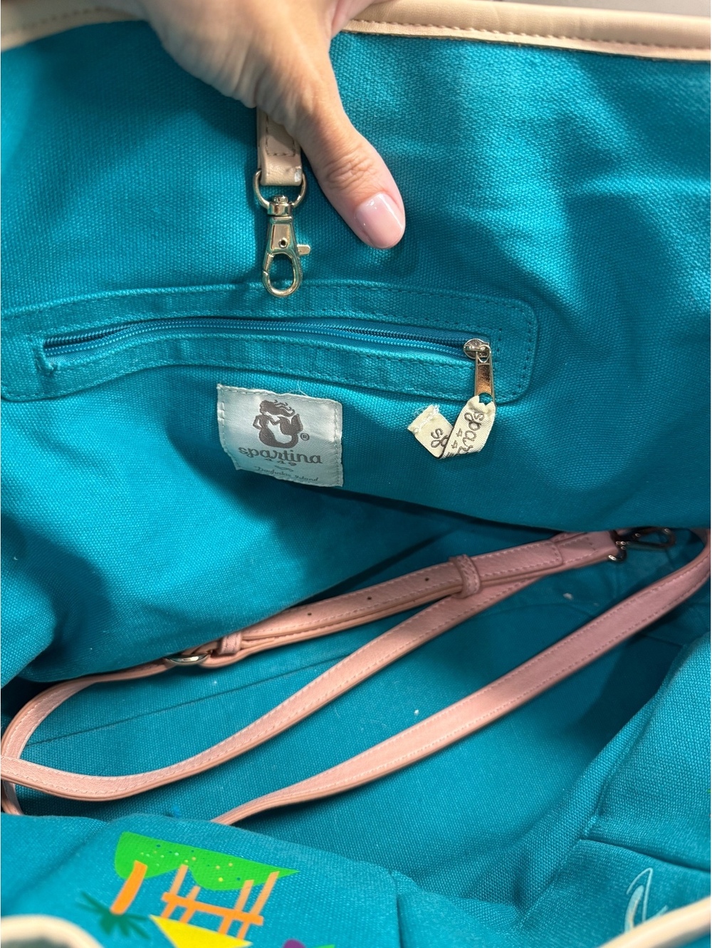 Spartina 449 Caribbean tote bag - Picture 7 of 8